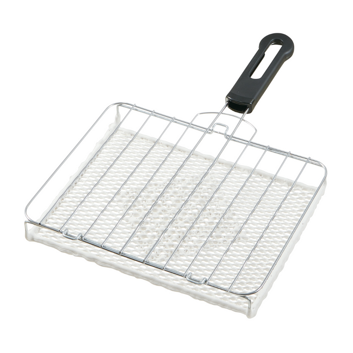 セラミック焼網 ハンドル付き