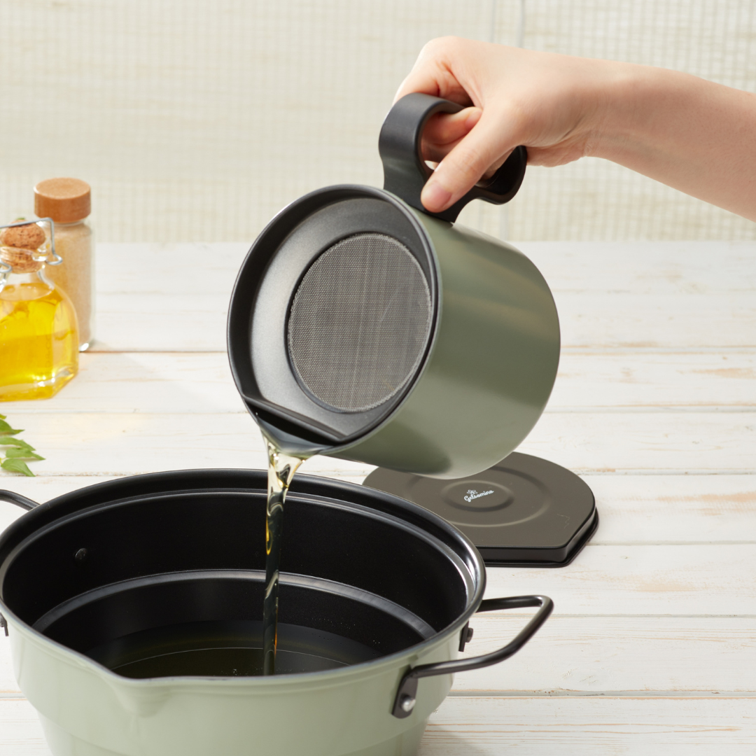 gelsomino 天ぷら鍋・オイルポットセット