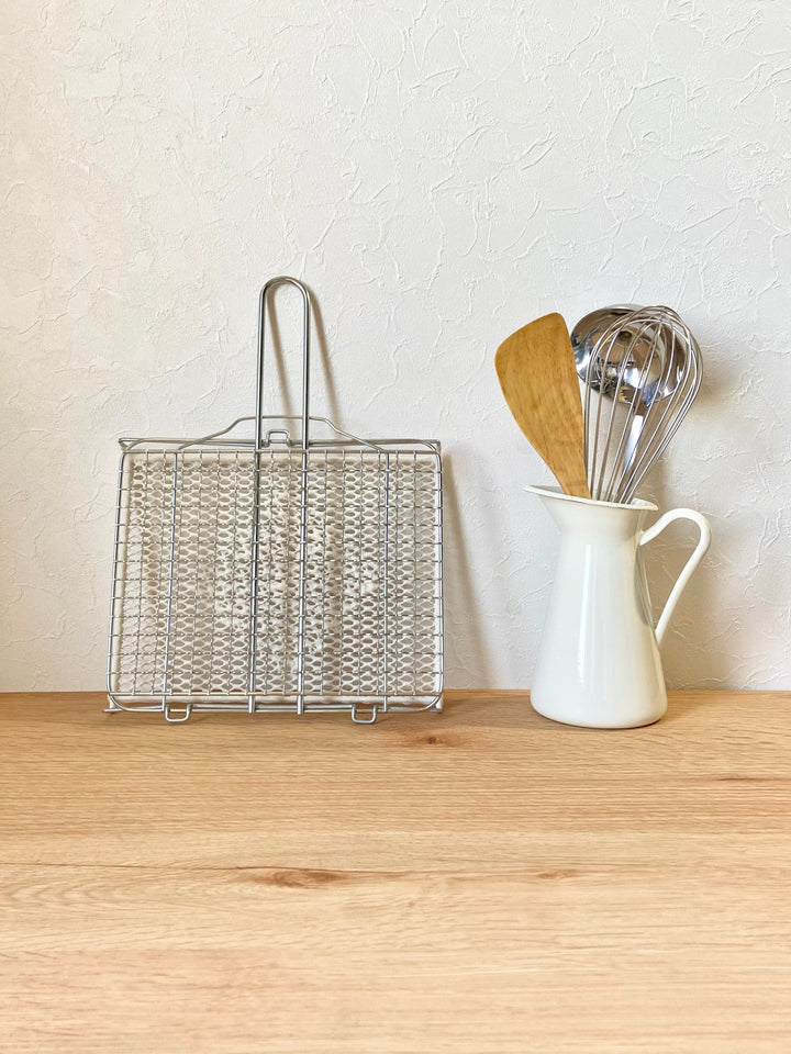 セラミック焼網 ハンドル付き