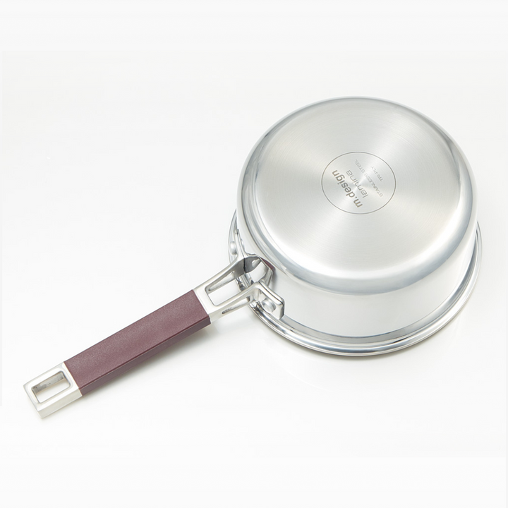 m.design ラミーナ 片手鍋・両手鍋・フライパン・カバーセット