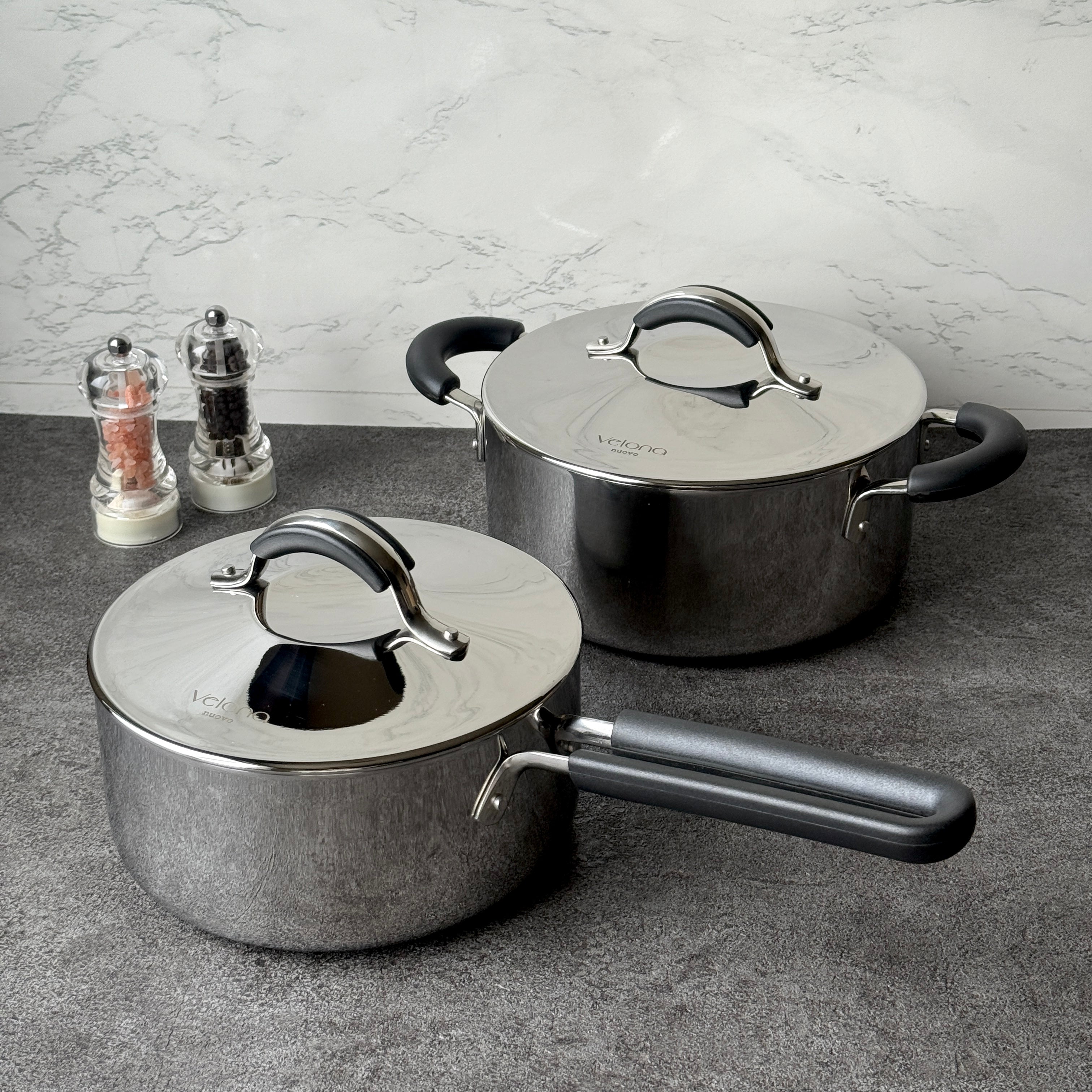 片手鍋｜両手鍋｜ステンレス鍋｜Velona nuovo 片手鍋18cm・両手
