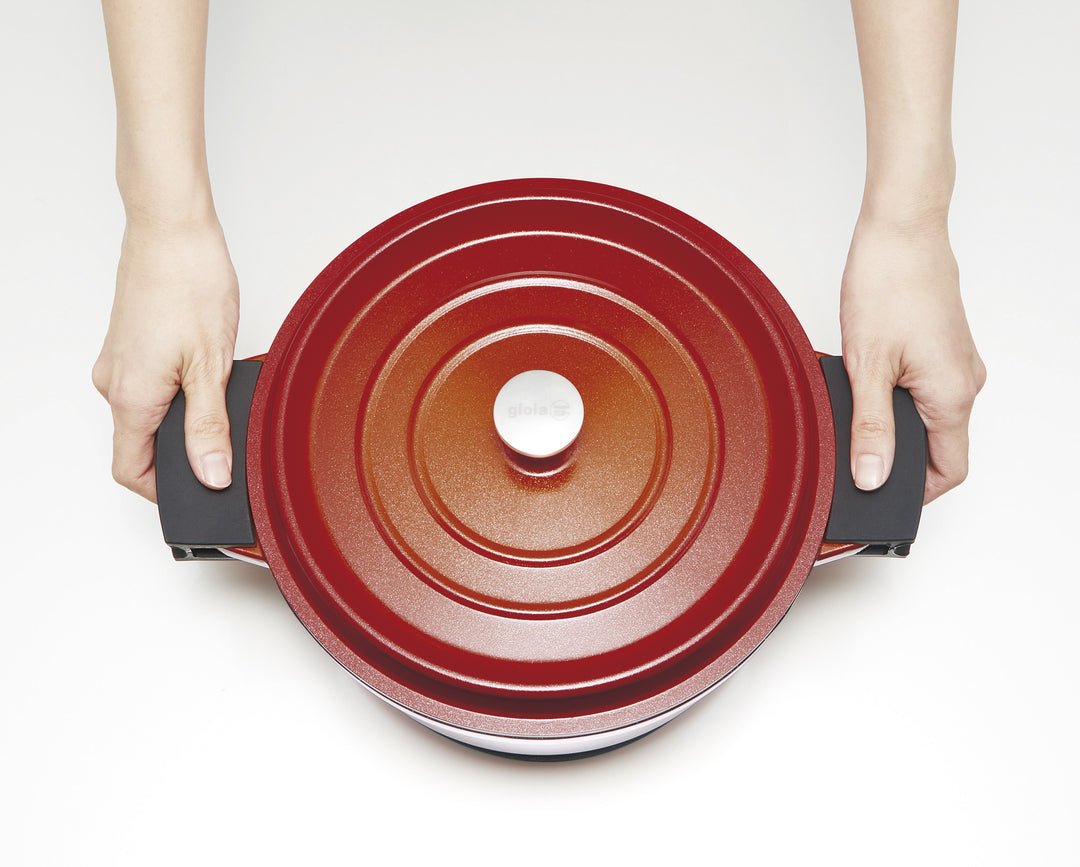 gioia キャセロール・蒸し器・ハンドルカバー・鍋敷き4点セット