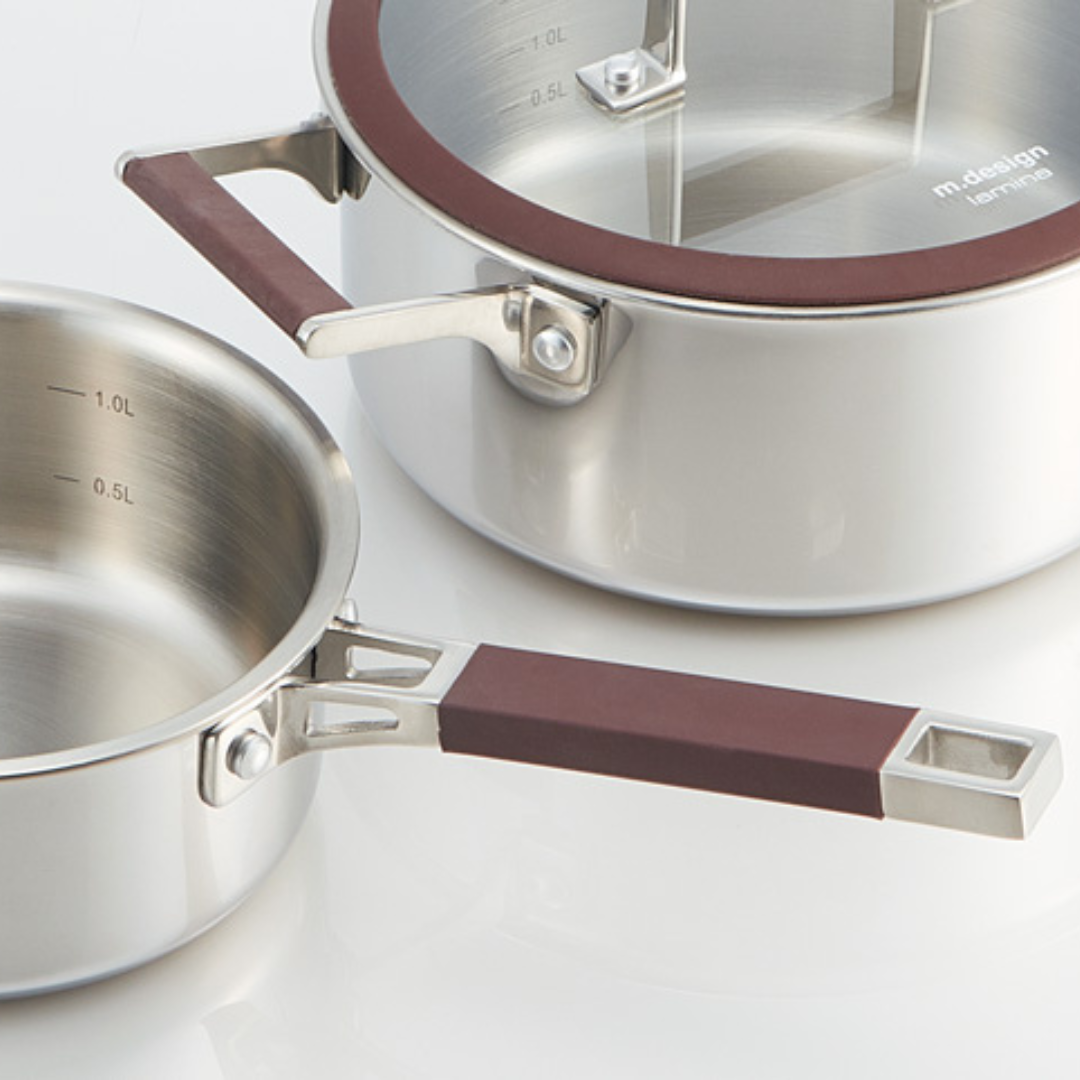 m.design ラミーナ 片手鍋16cm・両手鍋22cmセット