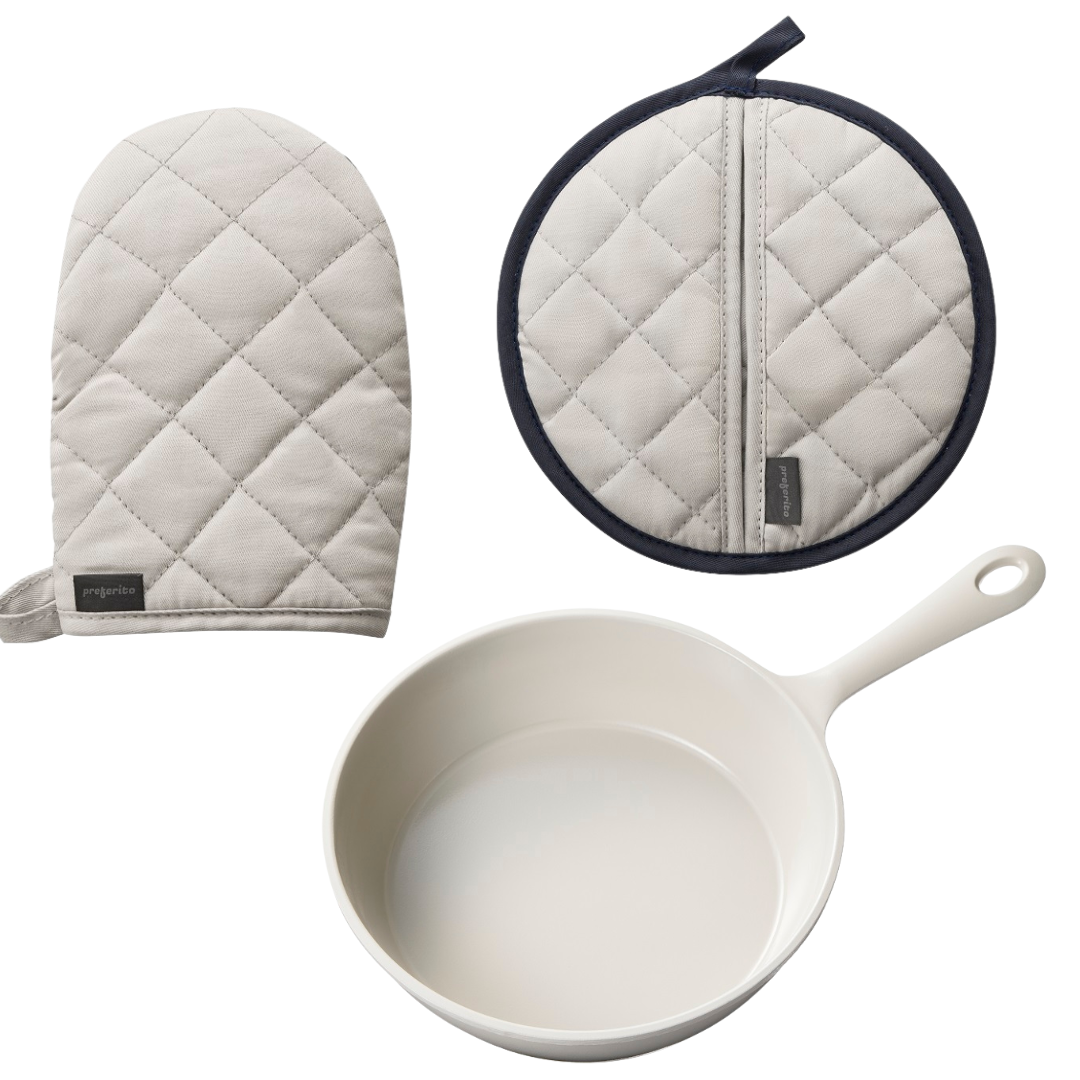 preferito スキレット・ミトン・鍋敷きセット