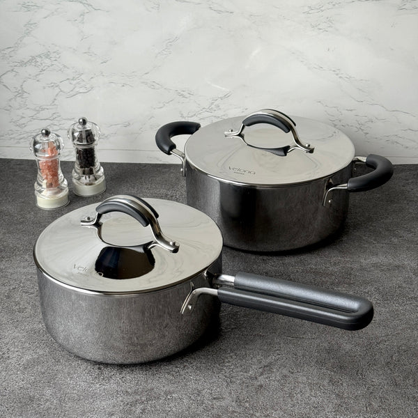片手鍋｜両手鍋｜ステンレス鍋｜Velona nuovo 片手鍋18cm・両手鍋20cm