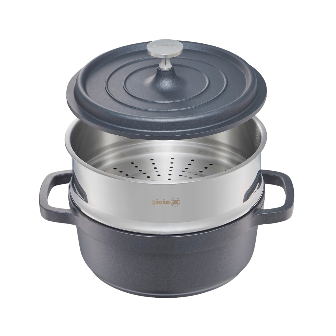 gioia キャセロール・蒸し器セット