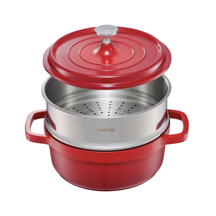gioia キャセロール・蒸し器セット