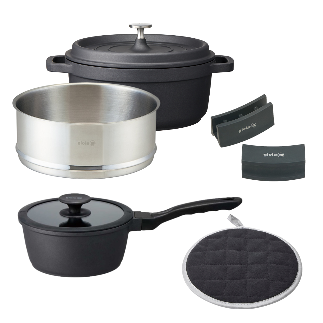 アルミ鍋|アルミ鍋|gioia 5点セット|レッド|ブラック – 【公式 アルミ鍋|アルミ鍋|gioia 5点セット|レッド|ブラック – 【公式
