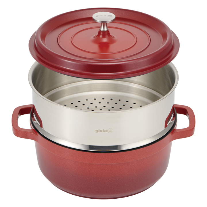 gioia キャセロール・蒸し器セット