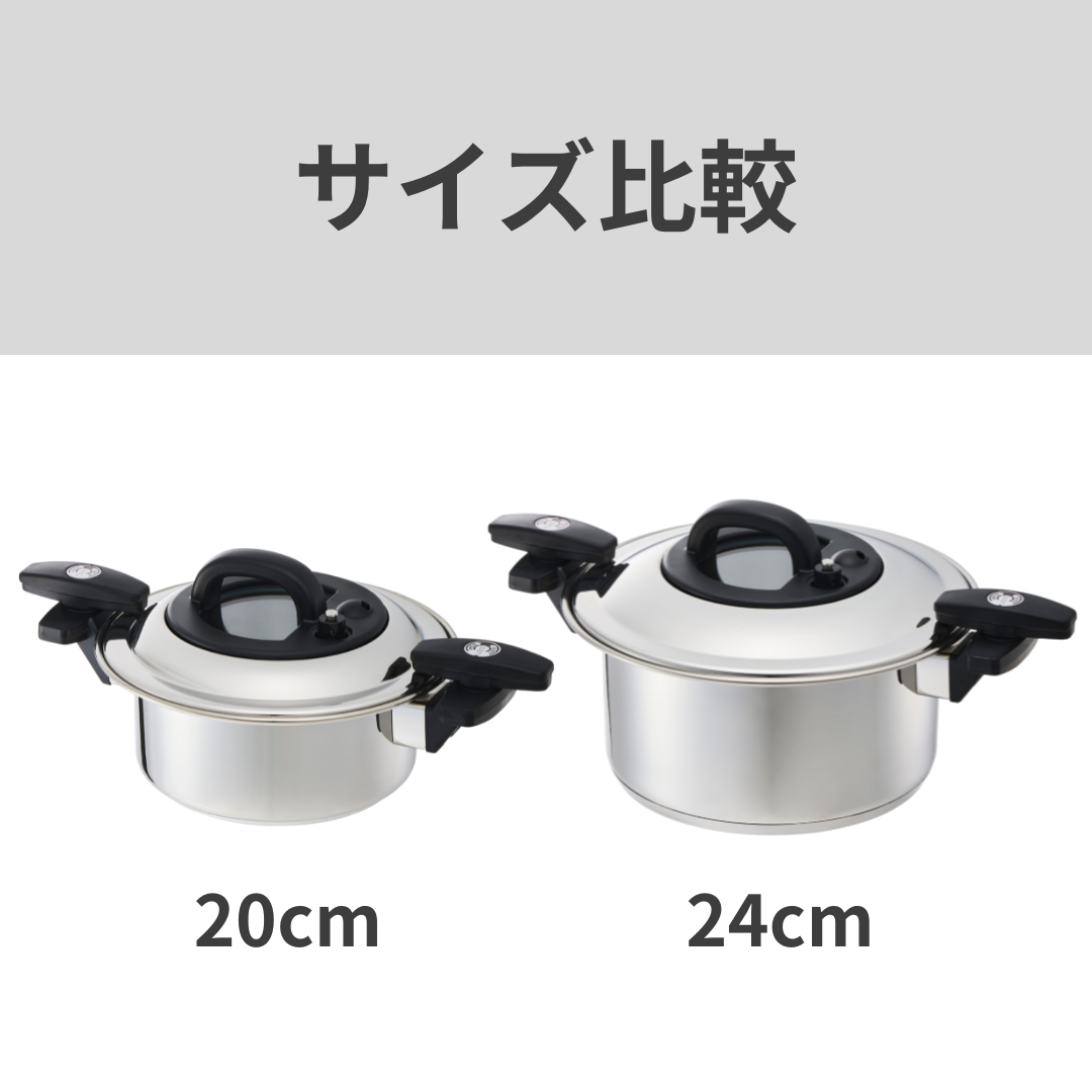 ステンレス鍋|ステンレス鍋, 両手鍋|Velona 調圧鍋|20cm ステンレス鍋|ステンレス鍋, 両手鍋|Velona 調圧鍋|20cm