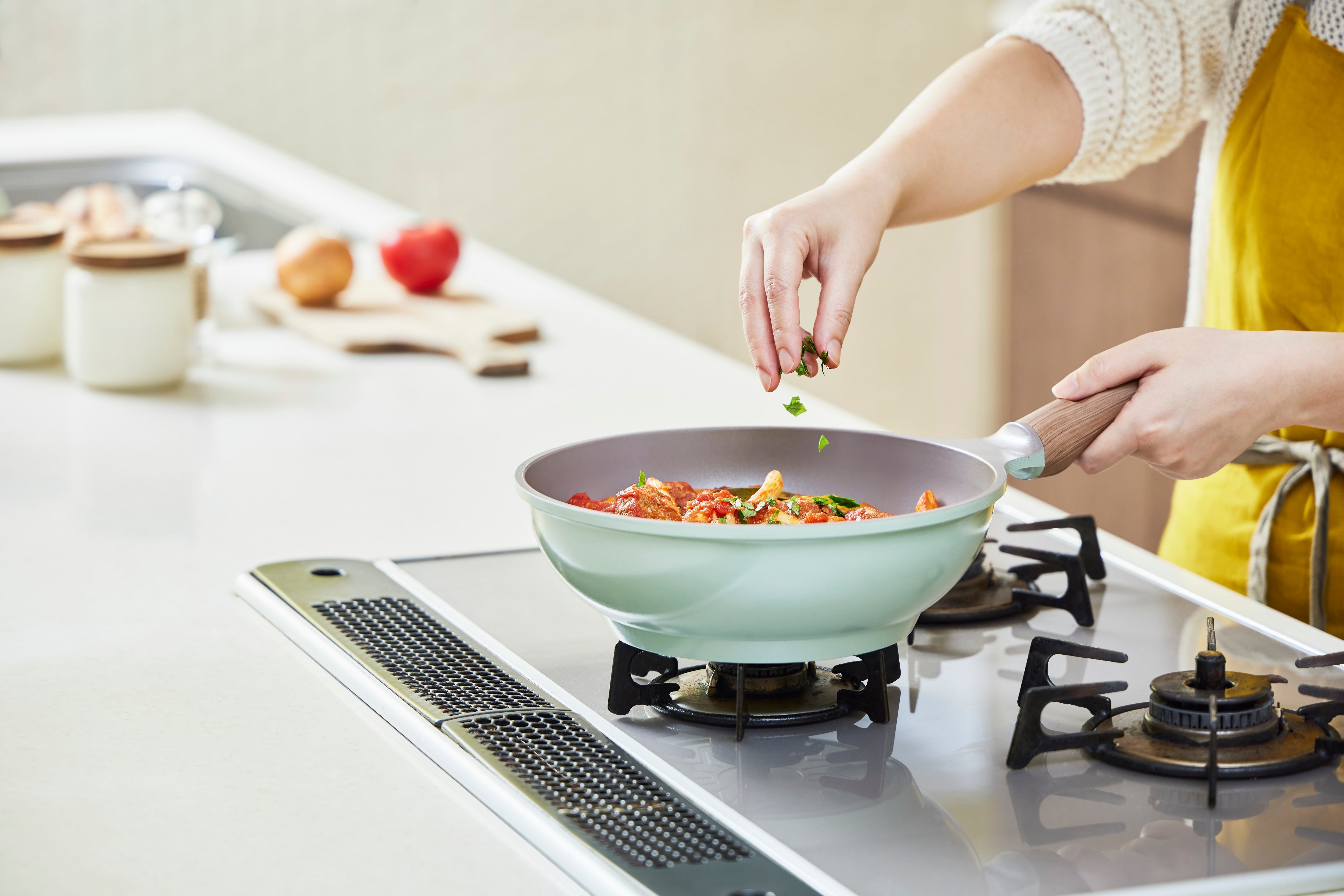 gelsomino フライパン×2・フライパンカバーセット